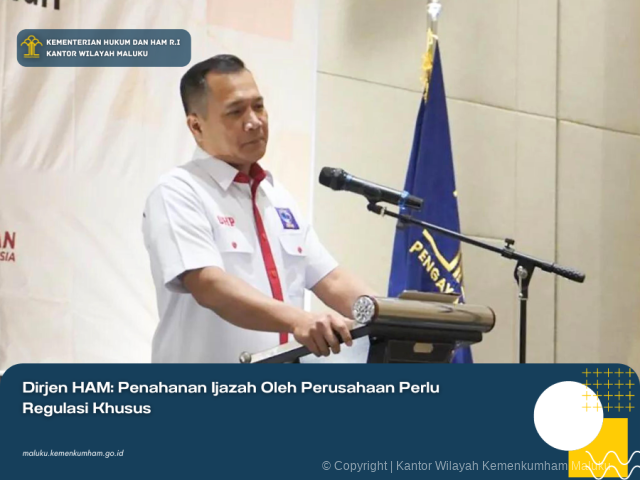 Siaran Pers Dirjen HAM