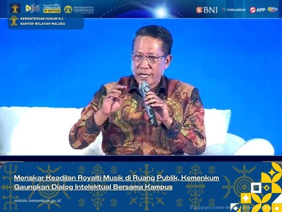 MENAKAR KEADILAN ROYALTI MUSIK DI RUANG PUBLIK, KEMENKUM GAUNGKAN DIALOG INTELEKTUAL BERSAMA KAMPUS