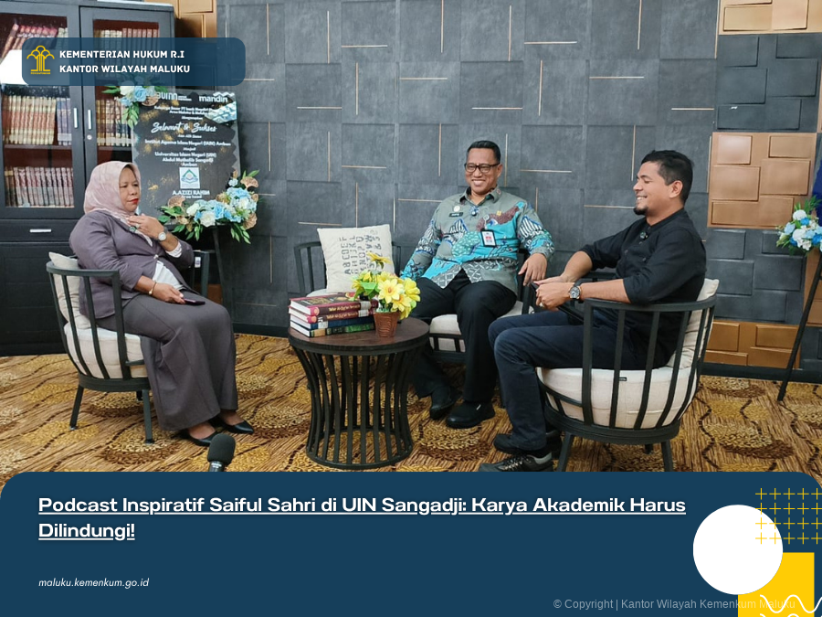 PODCAST INSPIRATIF SAIFUL SAHRI DI UIN SANGADJI: KARYA AKADEMIK HARUS DILINDUNGI!
